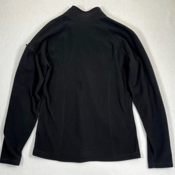 L.L. BEAN Women's Black Fleece Quarter Zip Pullover Jacket Gorpcore Cozy Size XS - Picture 5 of 11